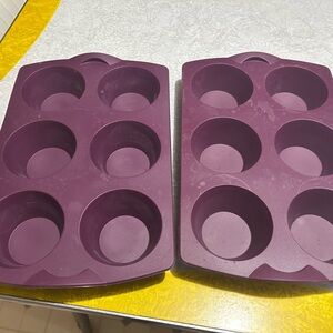 Purple Silicone Muffin Pans